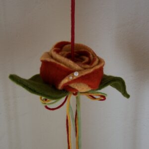 Hängerose orange-gelb