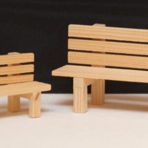 Holzbank natur, Länge 7 cm