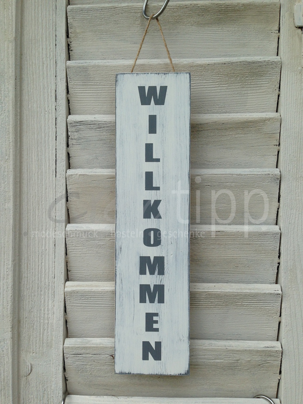 Willkommen hoch 2, weiss/grau – Bild 2