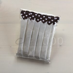 Zuckersticks mit Herz mit weissen Herzli