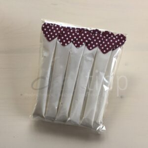 Zuckersticks mit Herz mit mittelgrossen Punkten - Herz berry
