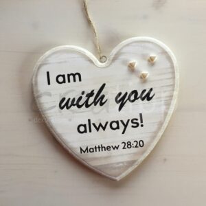 Herz mittel natur "I am with you always"