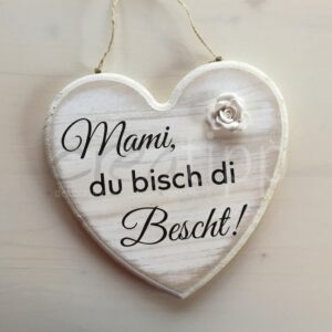 Herz mittel natur "Mami, du bisch di Bescht"