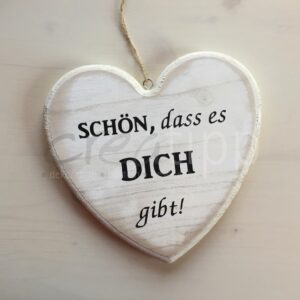 Herz mittel natur "Schön, dass es dich gibt"