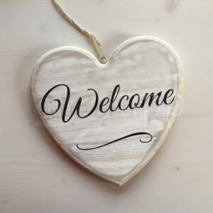 Herz mittel natur "Welcome"
