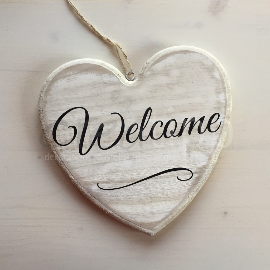 Herz mittel natur "Welcome"