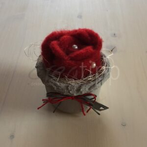 Rosentöpfli rot, 7 cm