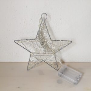 Stern mit Microgirlande, 18 cm