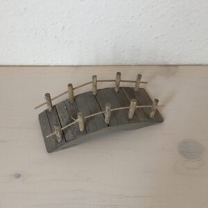Brücke gebogen braun, 90 x 40 mm