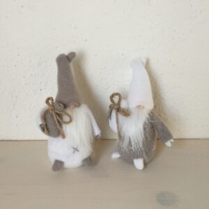 Samichlaus grau-weiss, 14 cm