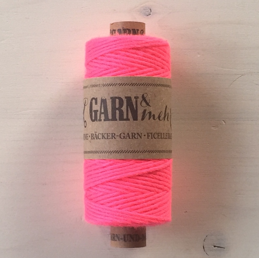 Bäckergarn "specials", neonpink einfarbig