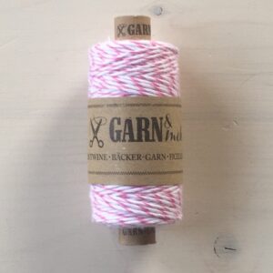 Bäckergarn rosa-weiss