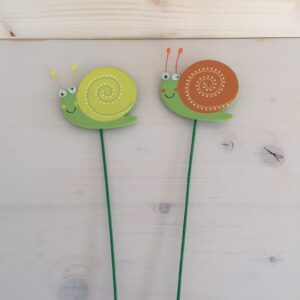 Schnecke am Stab, 6 x 25 cm