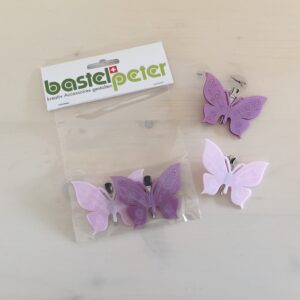 Schmetterling mit Clip, 6 cm, Inhalt 2 Stück