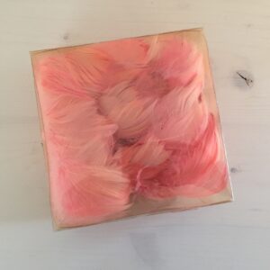 Federn 9.5 g, gelb/orange/rosa