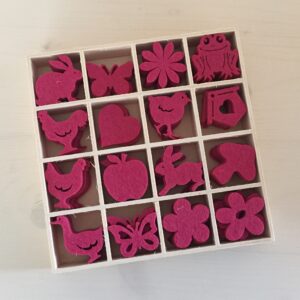 Filz-Streuteile pink