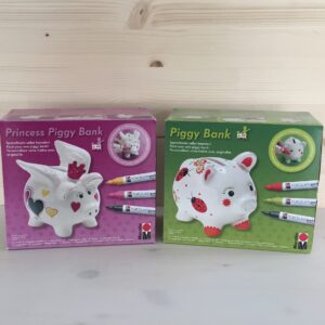 Sparschwein selbst bemalen (mit Porcelain Painter)
