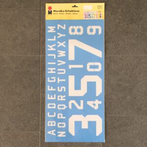 Schablone "Alphabet und Zahlen 2", 30 x 60 cm