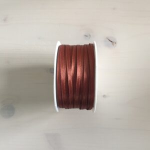 Satin-Band 3 mm, braun 25 m