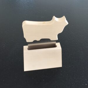 Käsemesser "Kuh" mit Messerhalter