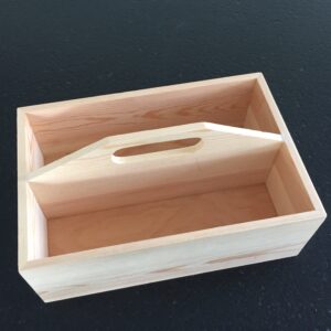 Sortimentsbox Holz natur 16.5 x 25 cm