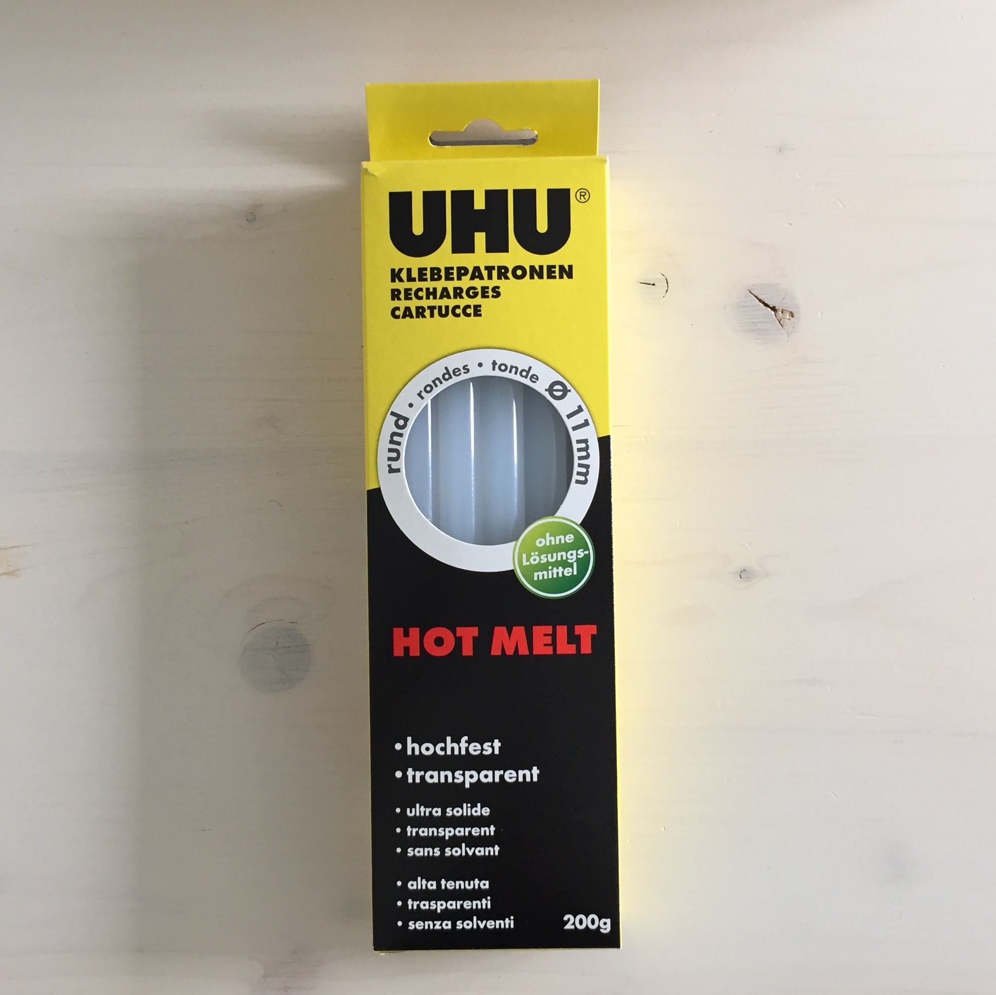 UHU-Klebepatronen transparent, 11 mm