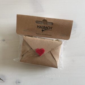 Herz-Couvert, 3 Stück, 7 x 5 cm