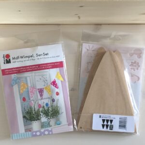 MDF-Wimpel, 5er Set