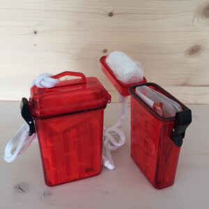 Notfallbox rot, 13.5 x 9.5 x 3.5 cm