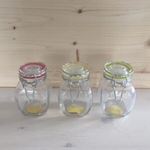 Glas mit Bügelverschluss klein