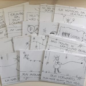 Postkarten mit Text, Querformat
