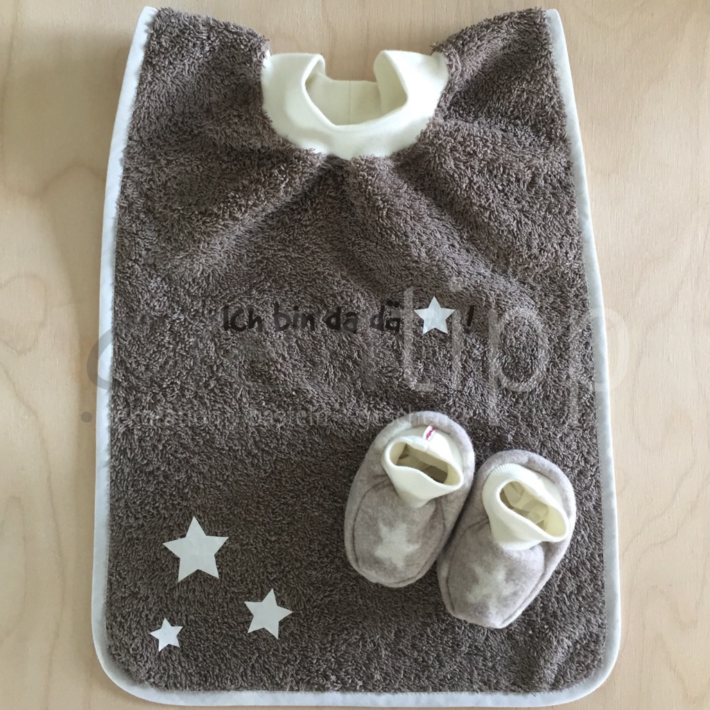Geschenkset Schlupflatz (bedruckt oder bestickt) mit Finkli