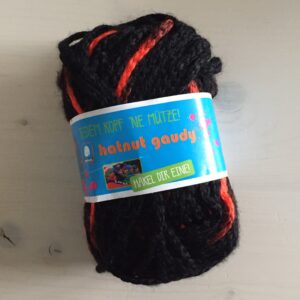 hatnut gaudy, schwarz/neonorange