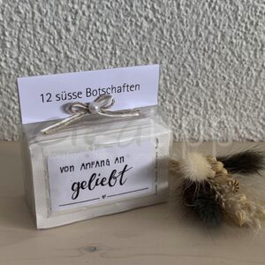 Zuckerbeutel "12 süsse Botschaften"