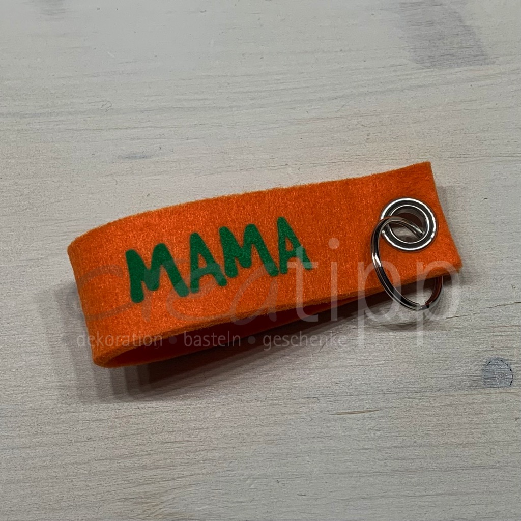 Schlüsselanhänger "Hotel Mama", orange – Bild 4