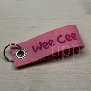 Schlüsselanhänger "Wee Cee", rosa